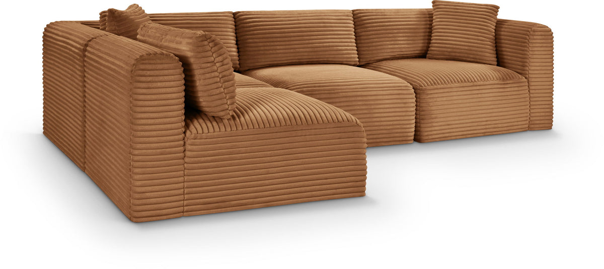 Shaggy - Fabric 4 Piece Modular Sectional