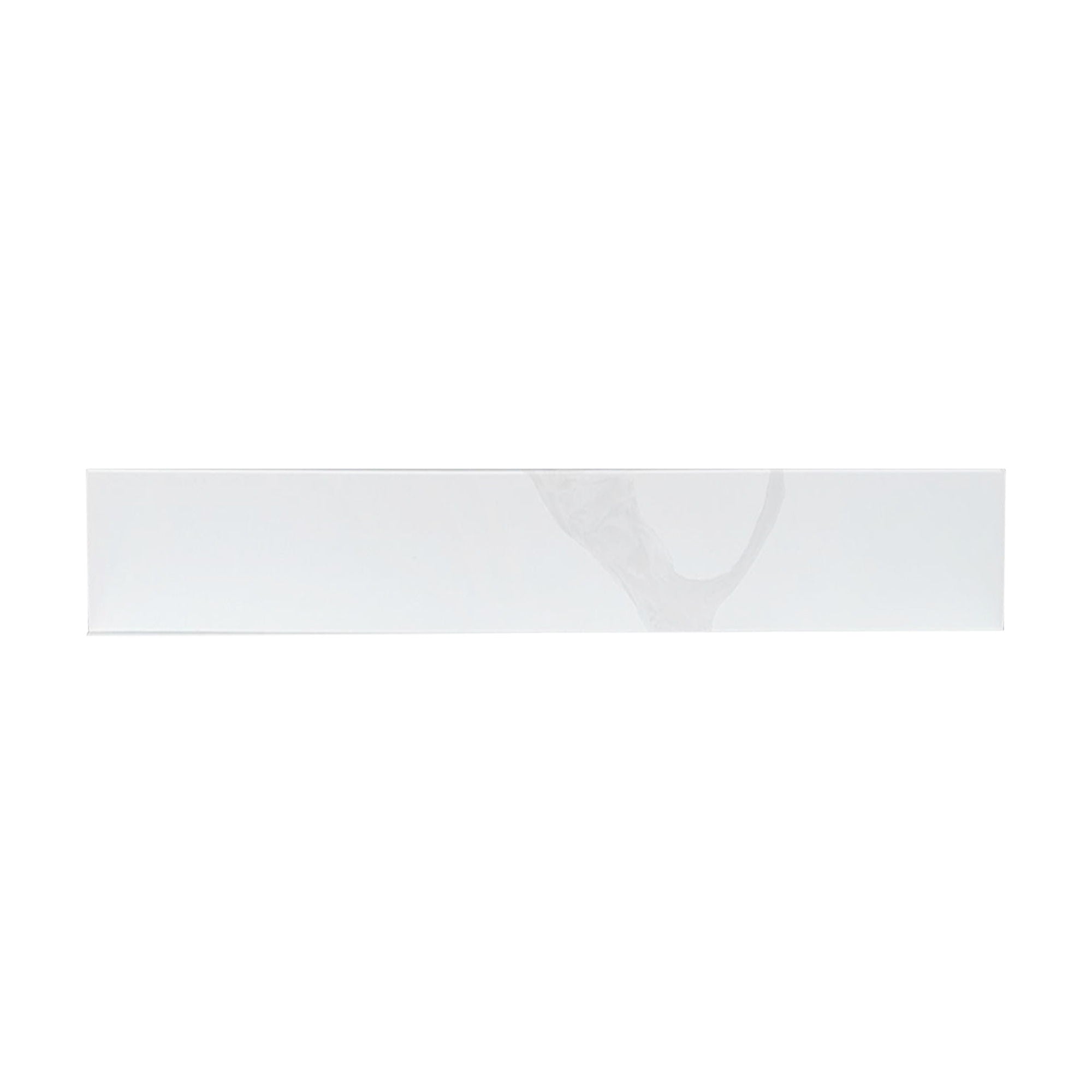 Side Splash With Backsplash For Bathroom Vanity Top - White