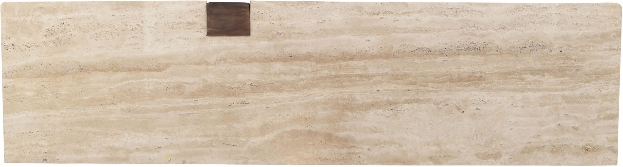 Pietra - Travertine And Mango Wood Sideboard / Buffet - Brown / Beige