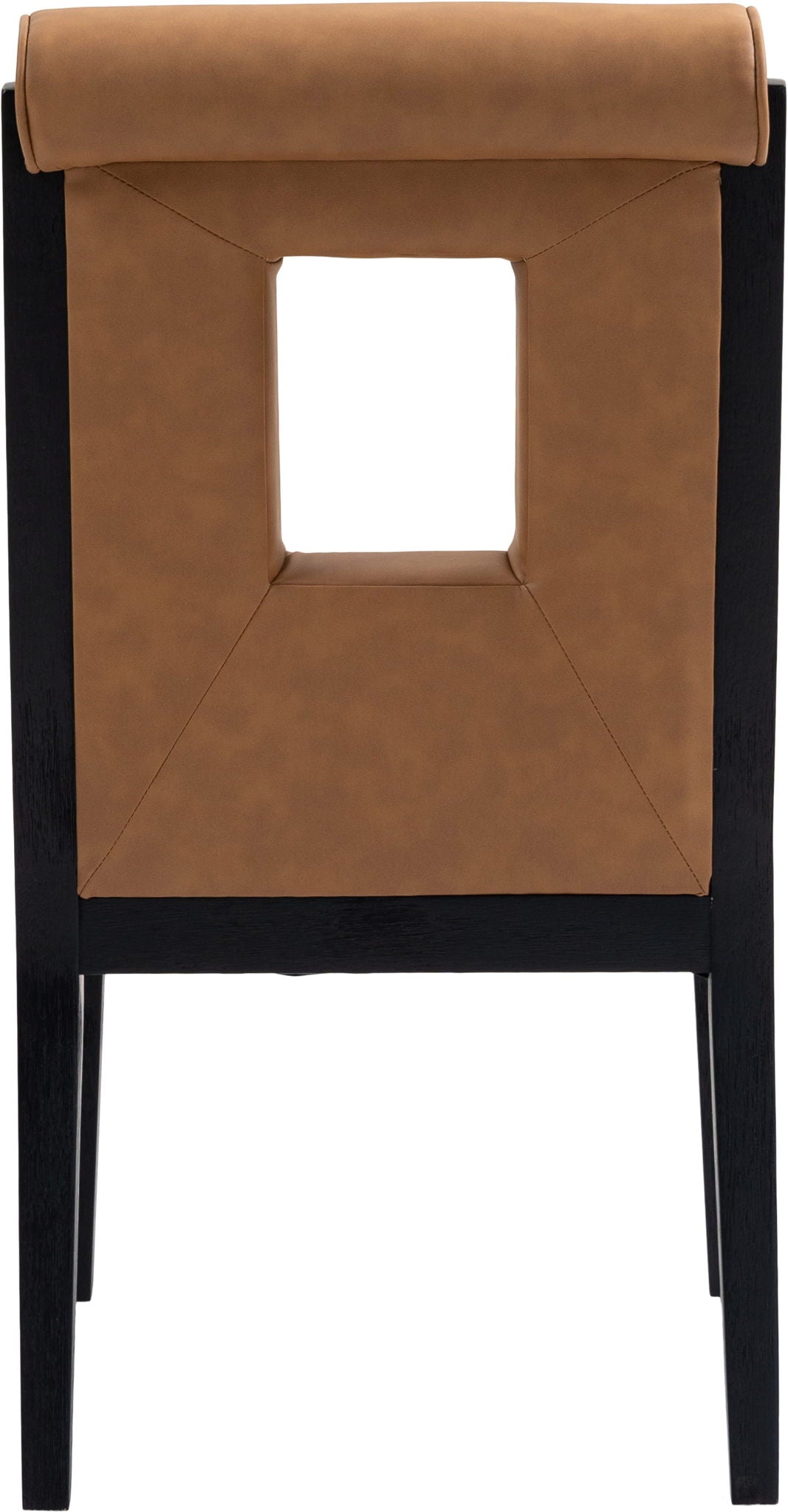 Gwendolyn - Faux Leather Dining Side Chair With Black Frame (Set of 2)