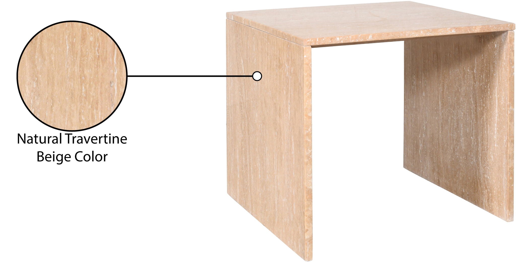 Vernazza - Travertine Table