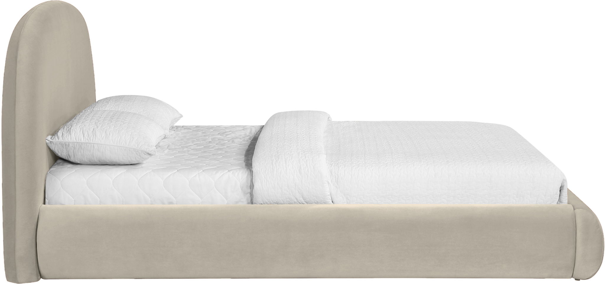 Celine - Upholstered Bed - Cream