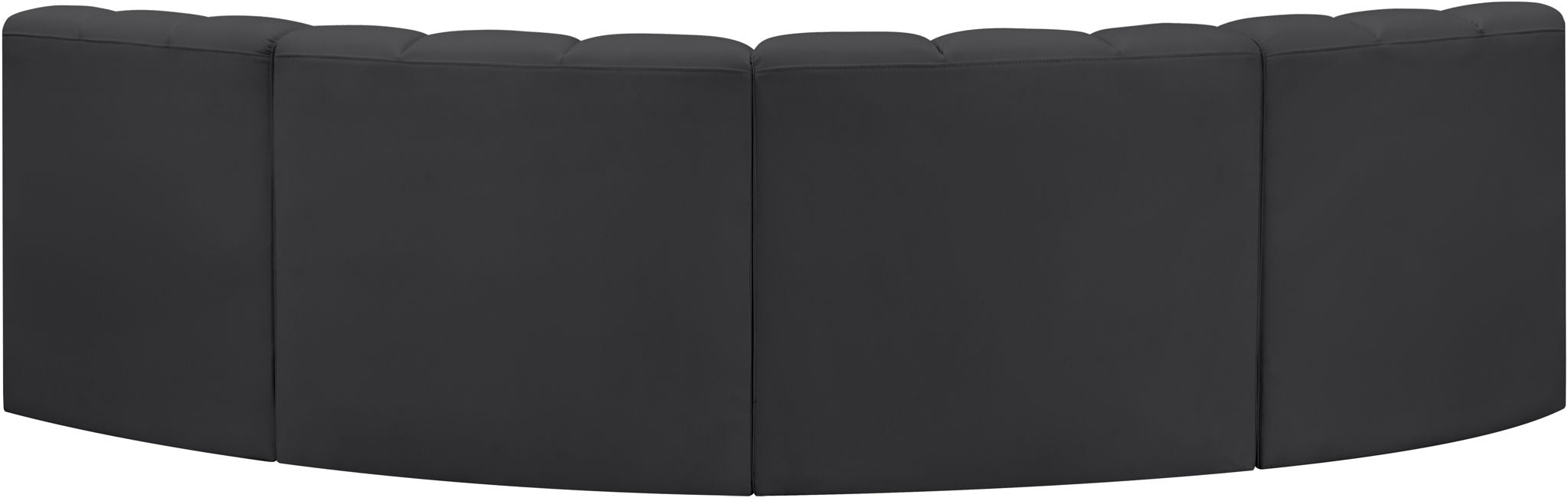Arc - Faux Leather 4 Piece Corner Modular Sofa