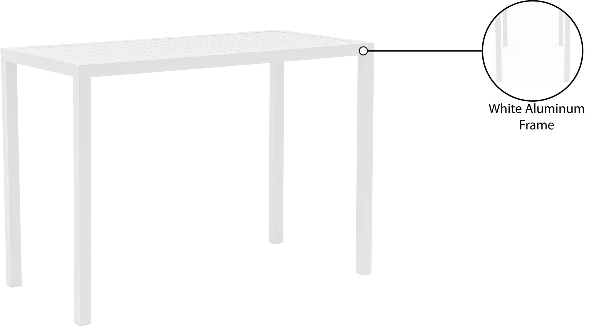 Maldives - Patio Rectangle Bar Table