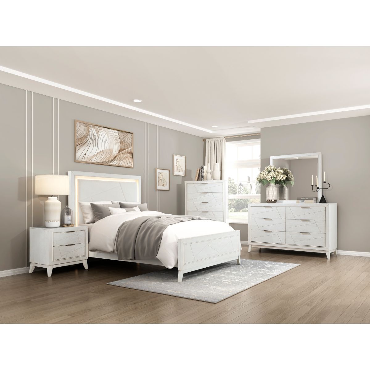 Asteria - Nightstand - White