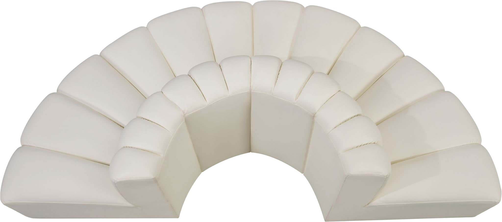Arc - Faux Leather 4 Piece Modular Sofa