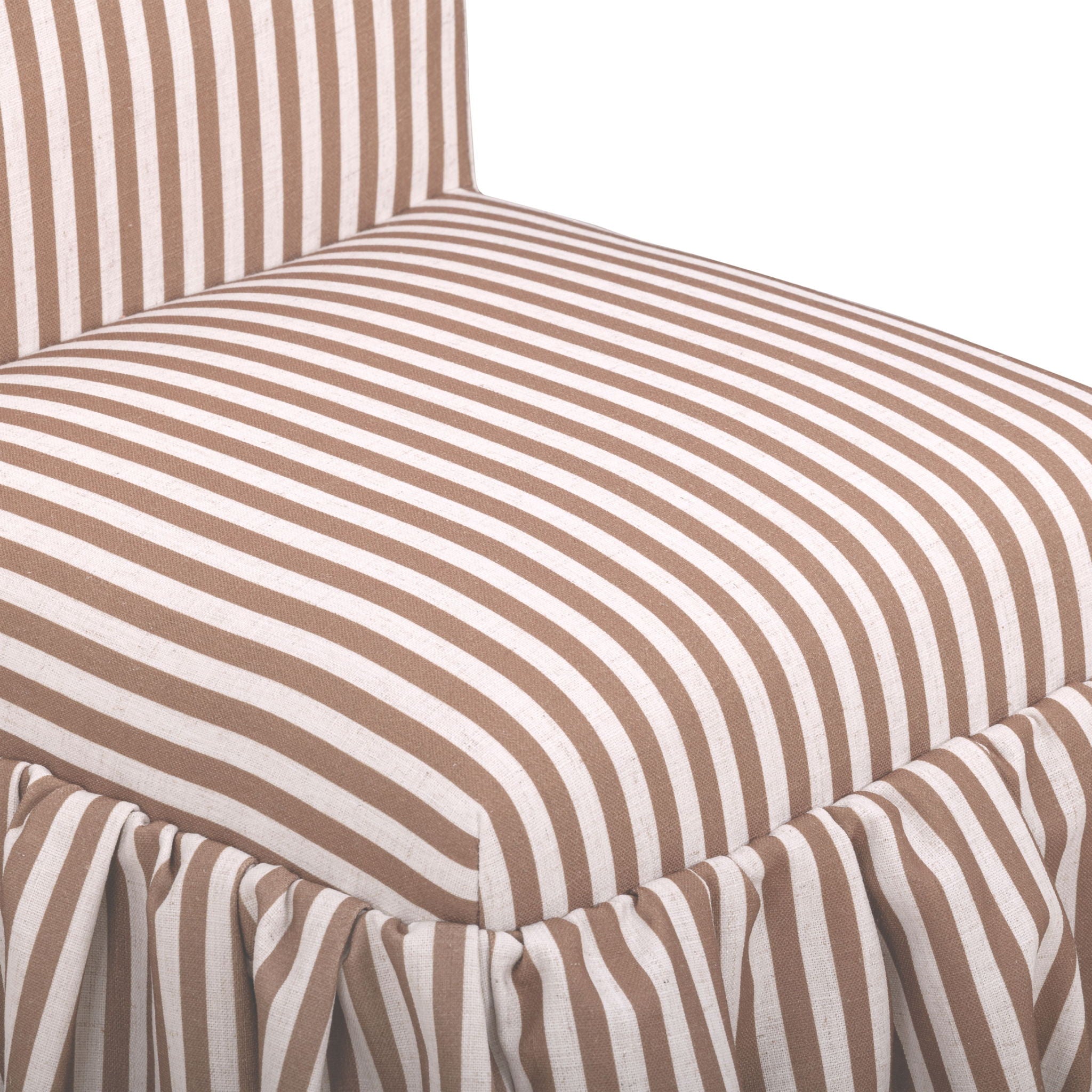 Gertrude - Striped Linen Dining Chair