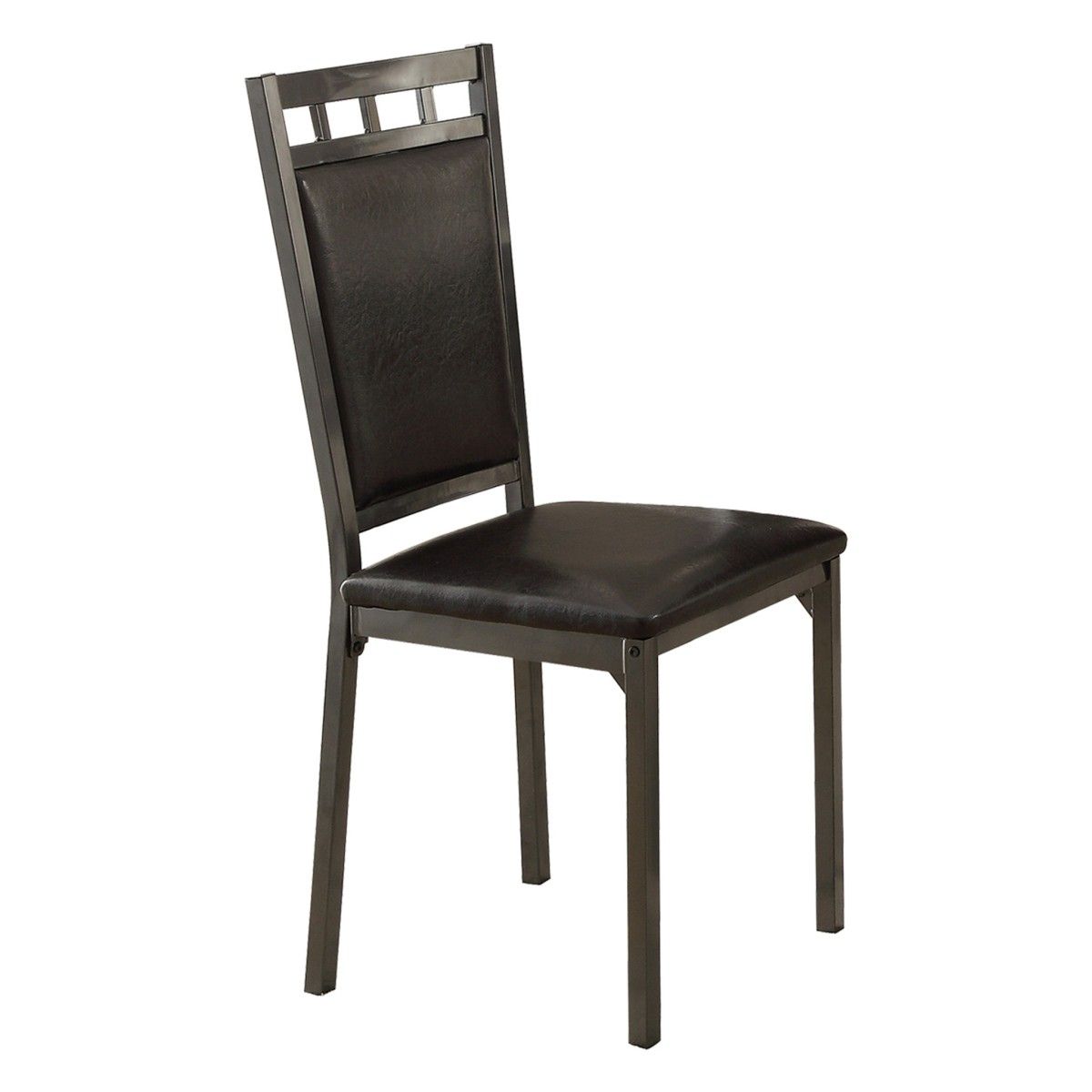 Olney - 5 Piece Dinette Set With Faux Marble Top - Black / Dark Brown