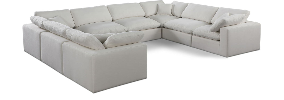 Comfy - 8 Piece Linen Modular Sectional