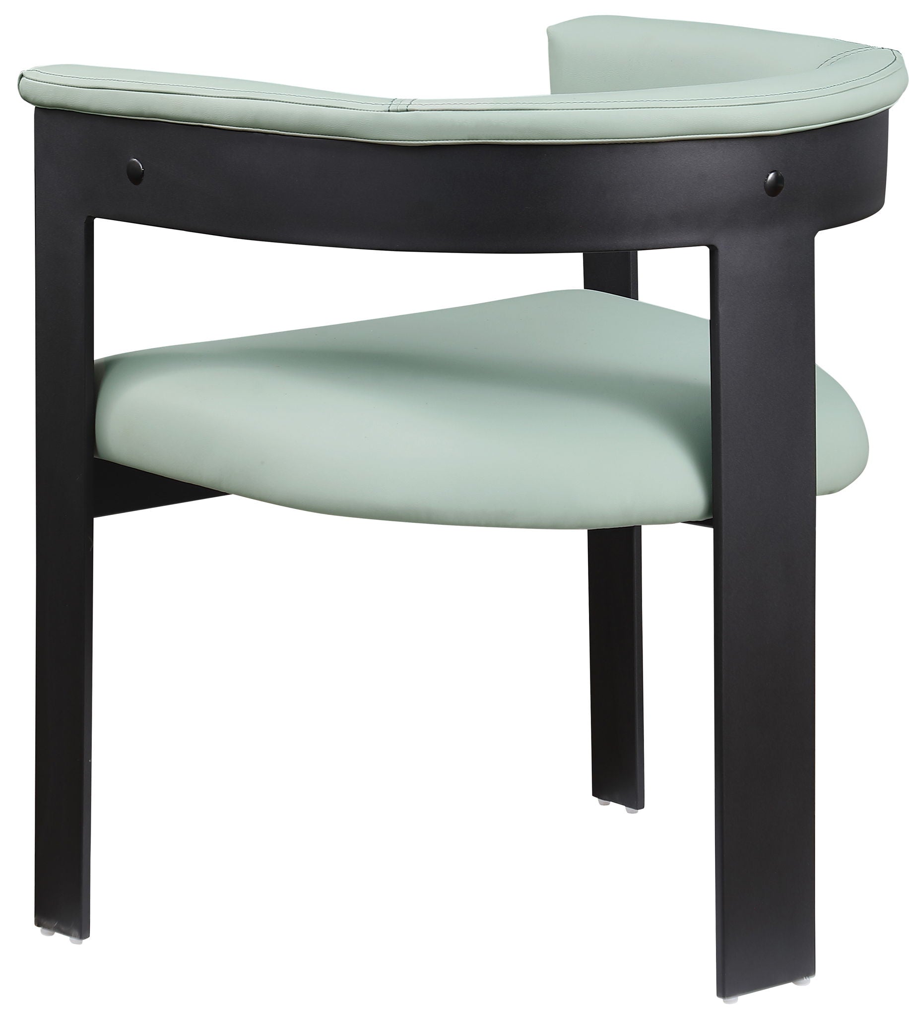 Romeo - Faux Leather Dining Chair With Black Base (Set of 2)