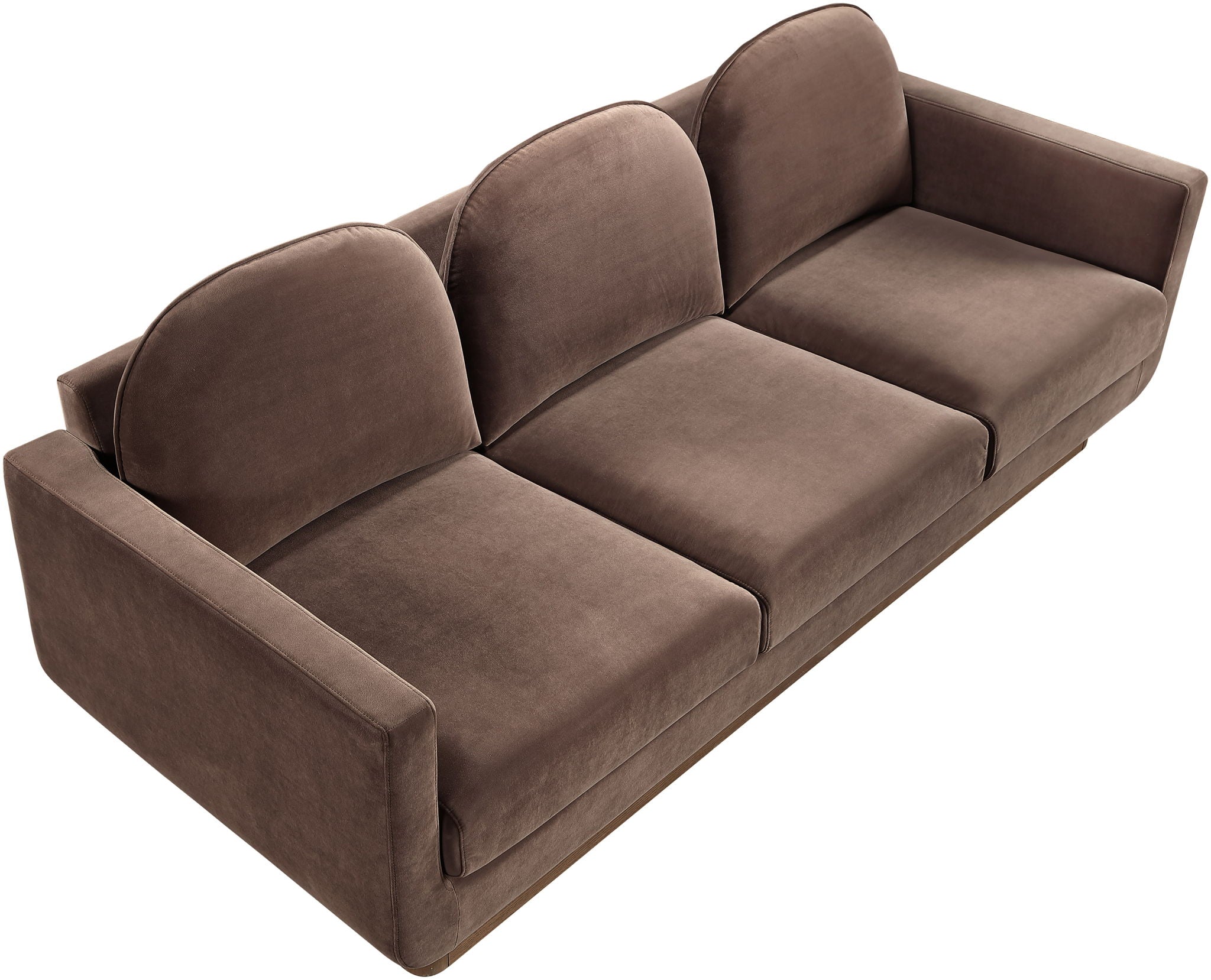 Diviento - Velvet Performance Fabric Upholstered Sofa