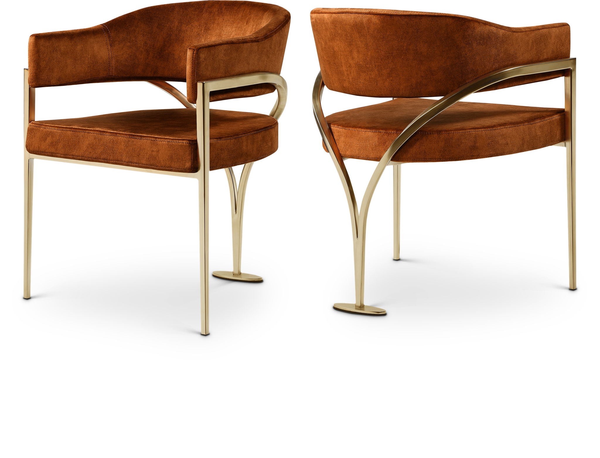 Madelyn - Dining Chair (Set of 2) - Brushed Brass