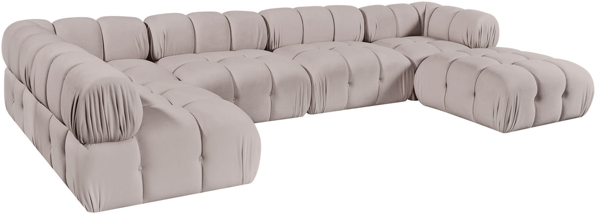 Orin - 6 Piece Modular Sectional (3 Modular Chairs, 2 Corner Chairs & Ottoman)