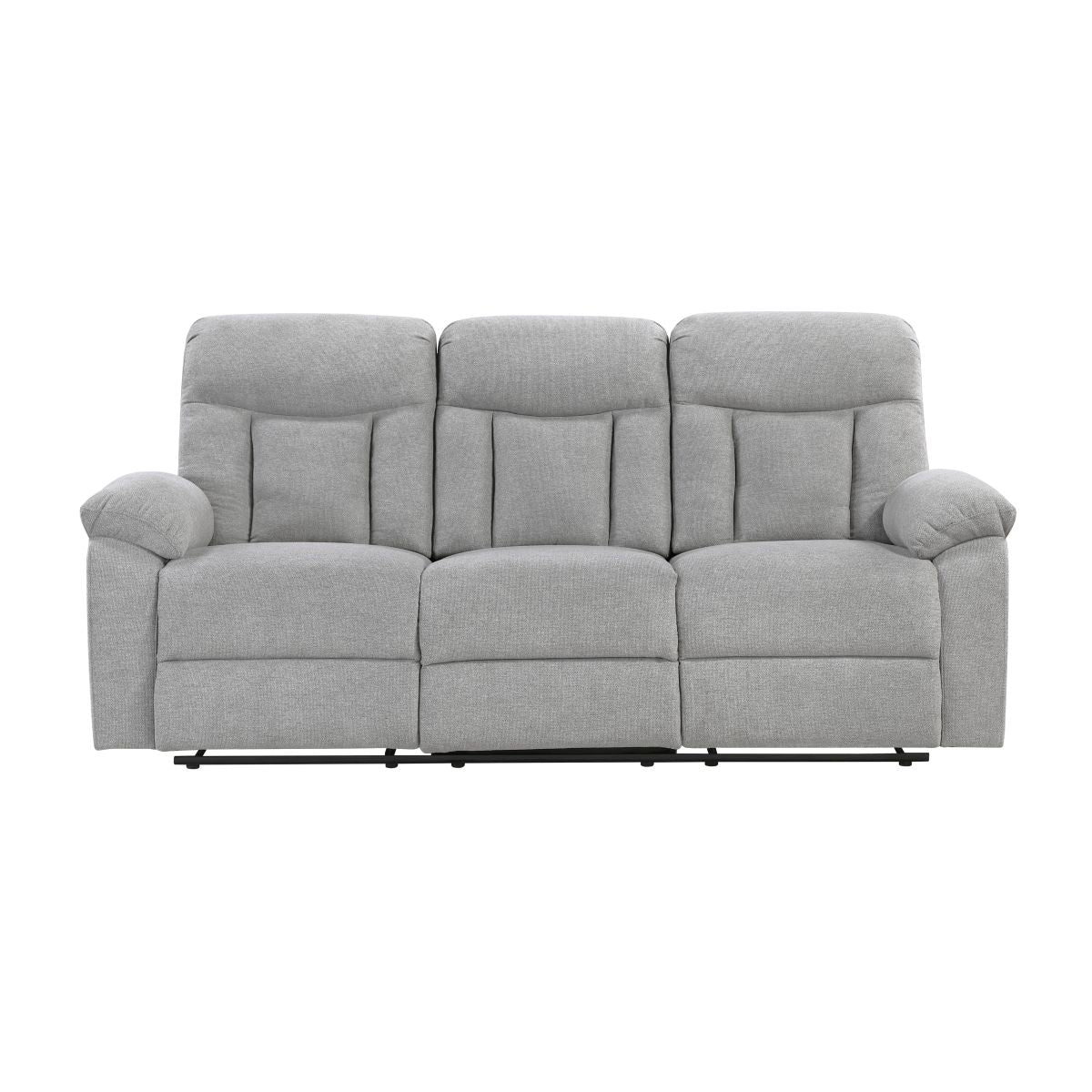 Jules - Double Reclining Sofa - Gray