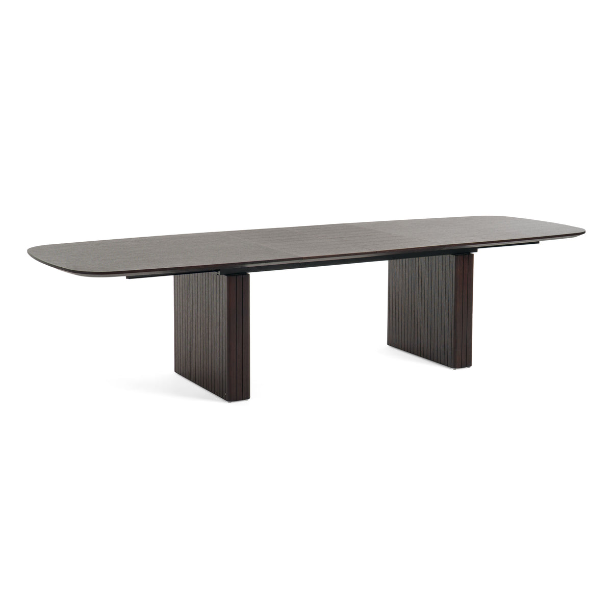Calhoun - Modern Smoked Oak Extendable Dining Table