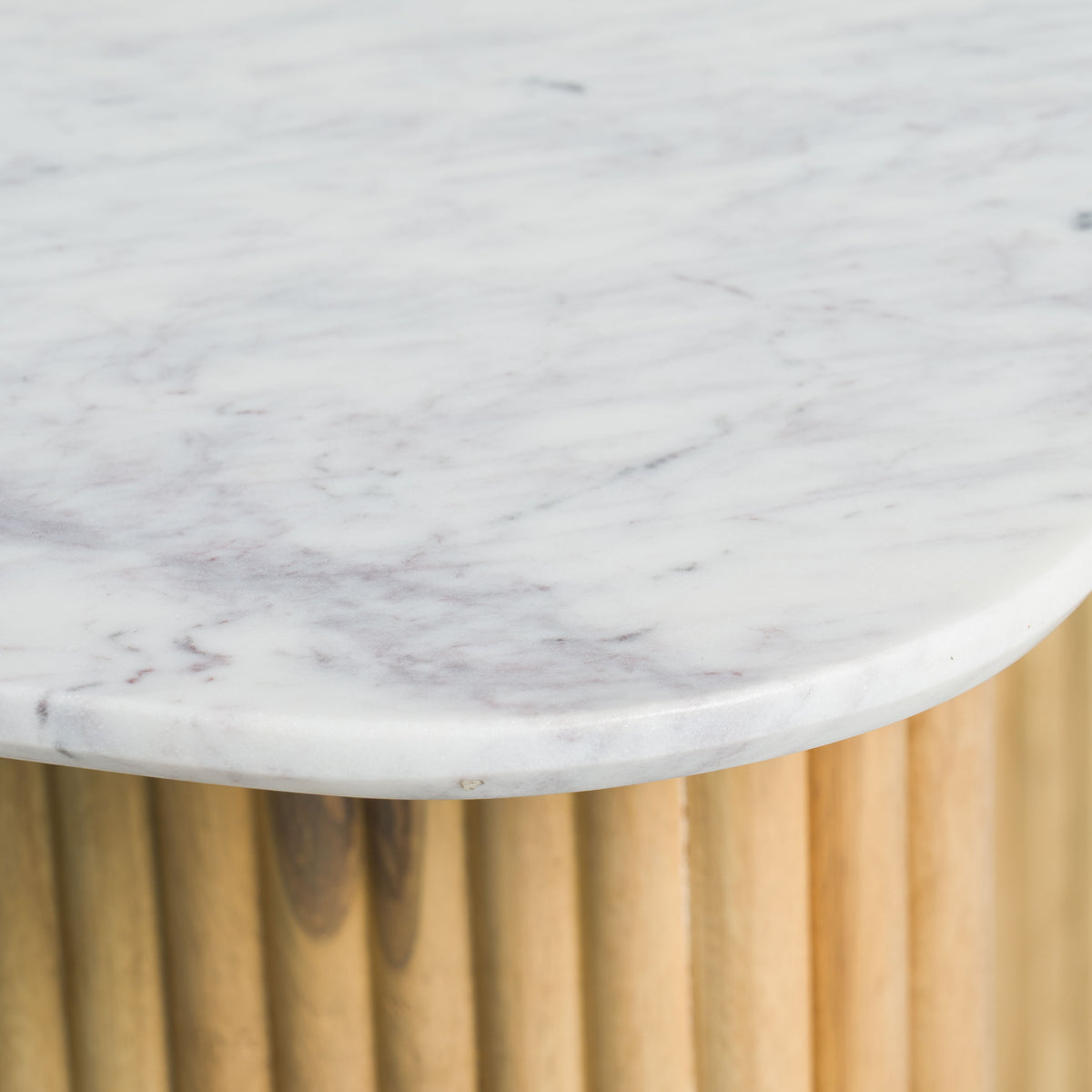 Cambridge White Marble & Mango Console Table