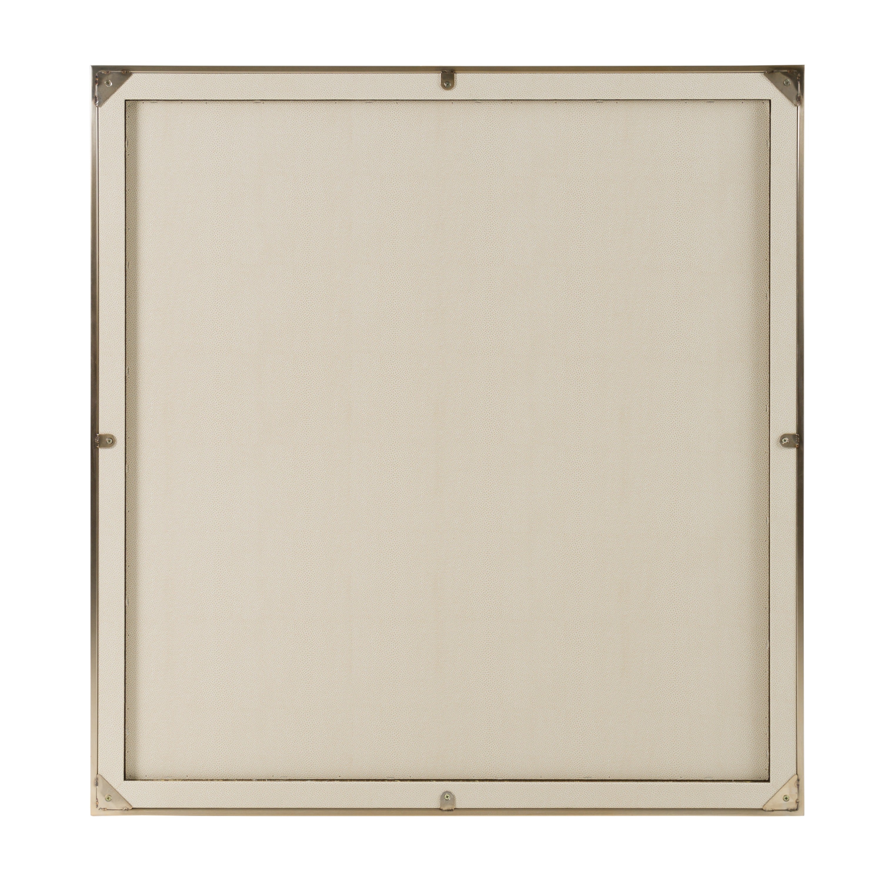 Nova Domus Cartier - Modern Beige Shagreen Brushed Brass Mirror