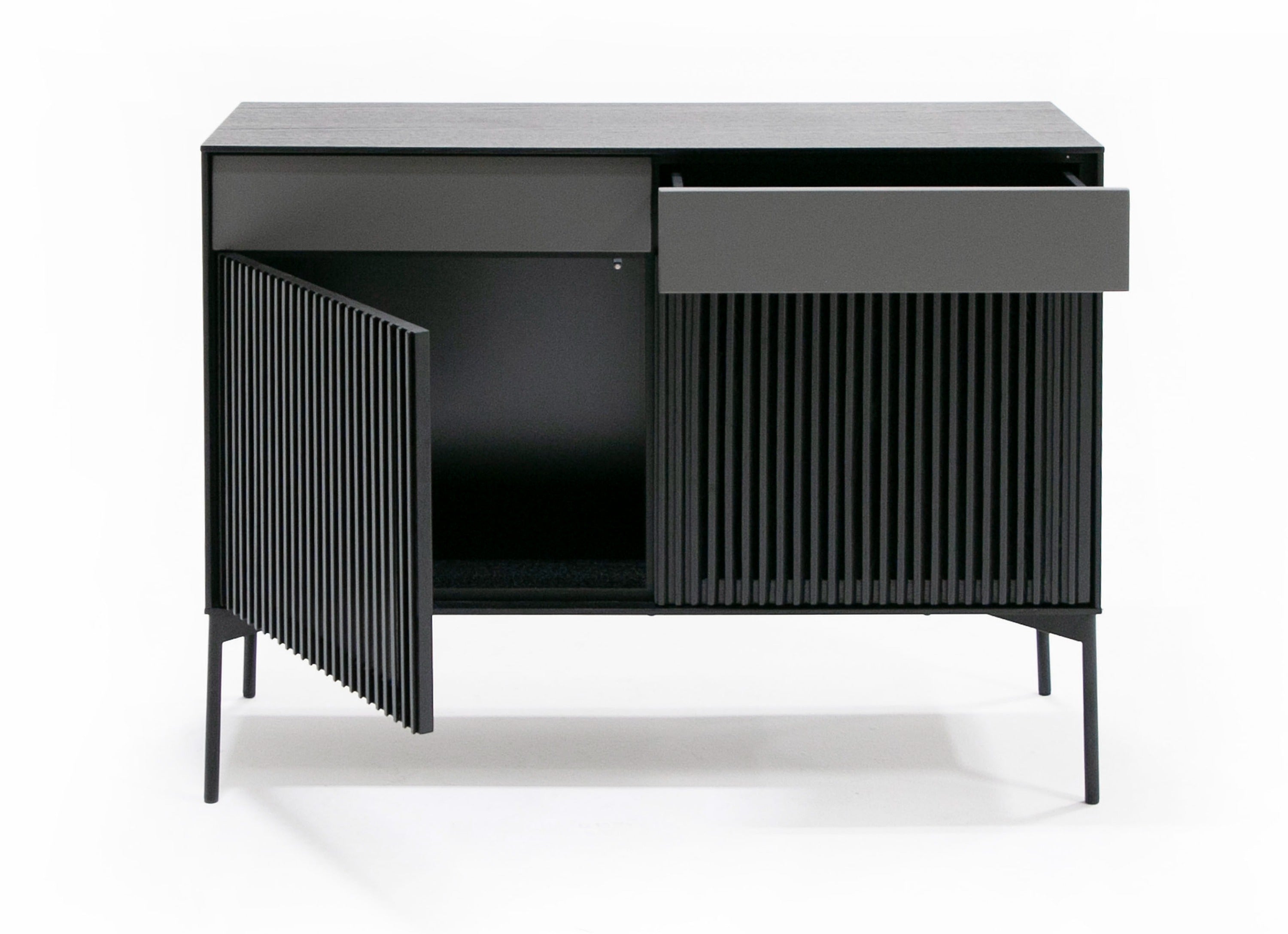 Modrest - Casper Modern Mid Century Black Oak Buffet