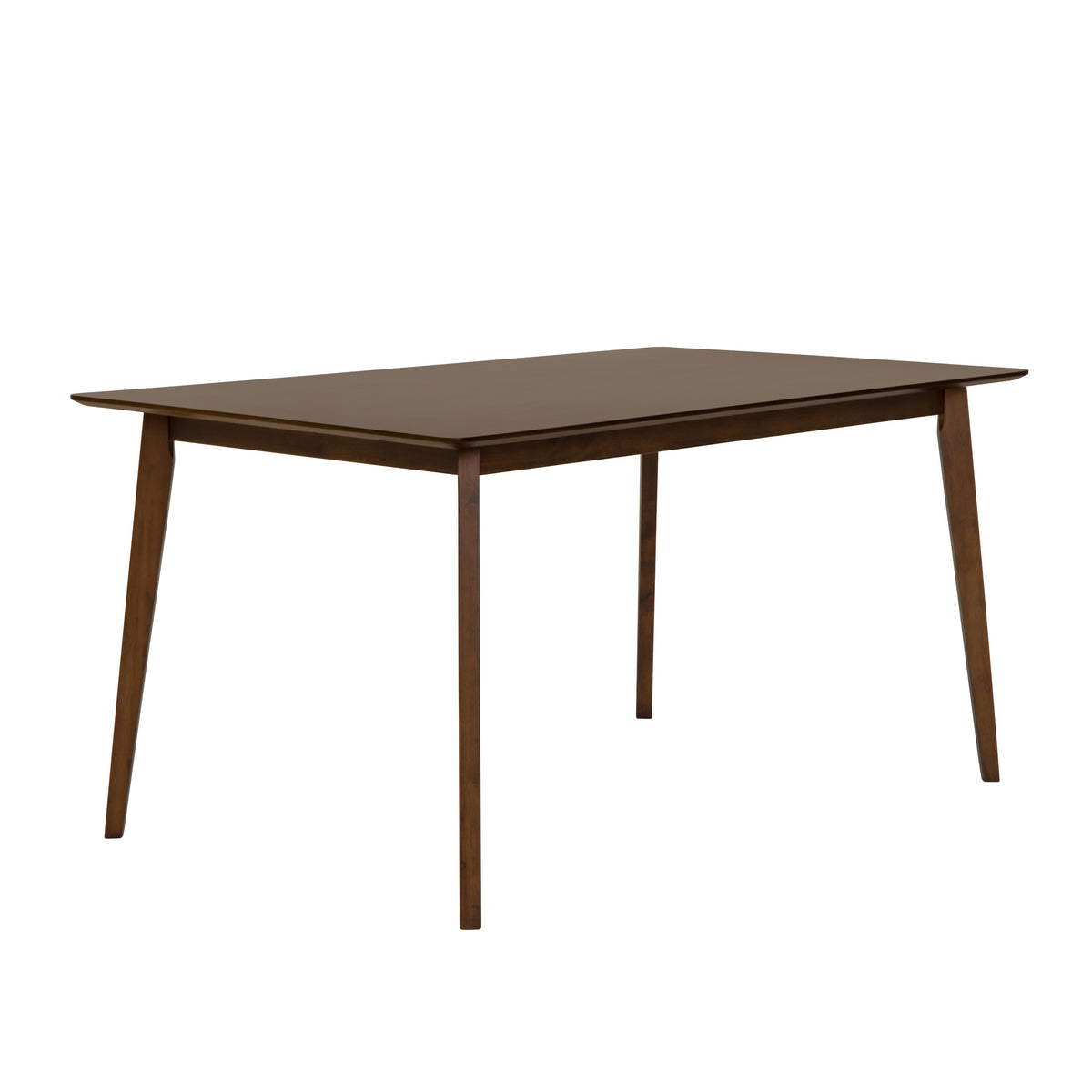 Castillo + Jordan - Modern Grey Fabric + Walnut 6-Piece Dining Set - original 2