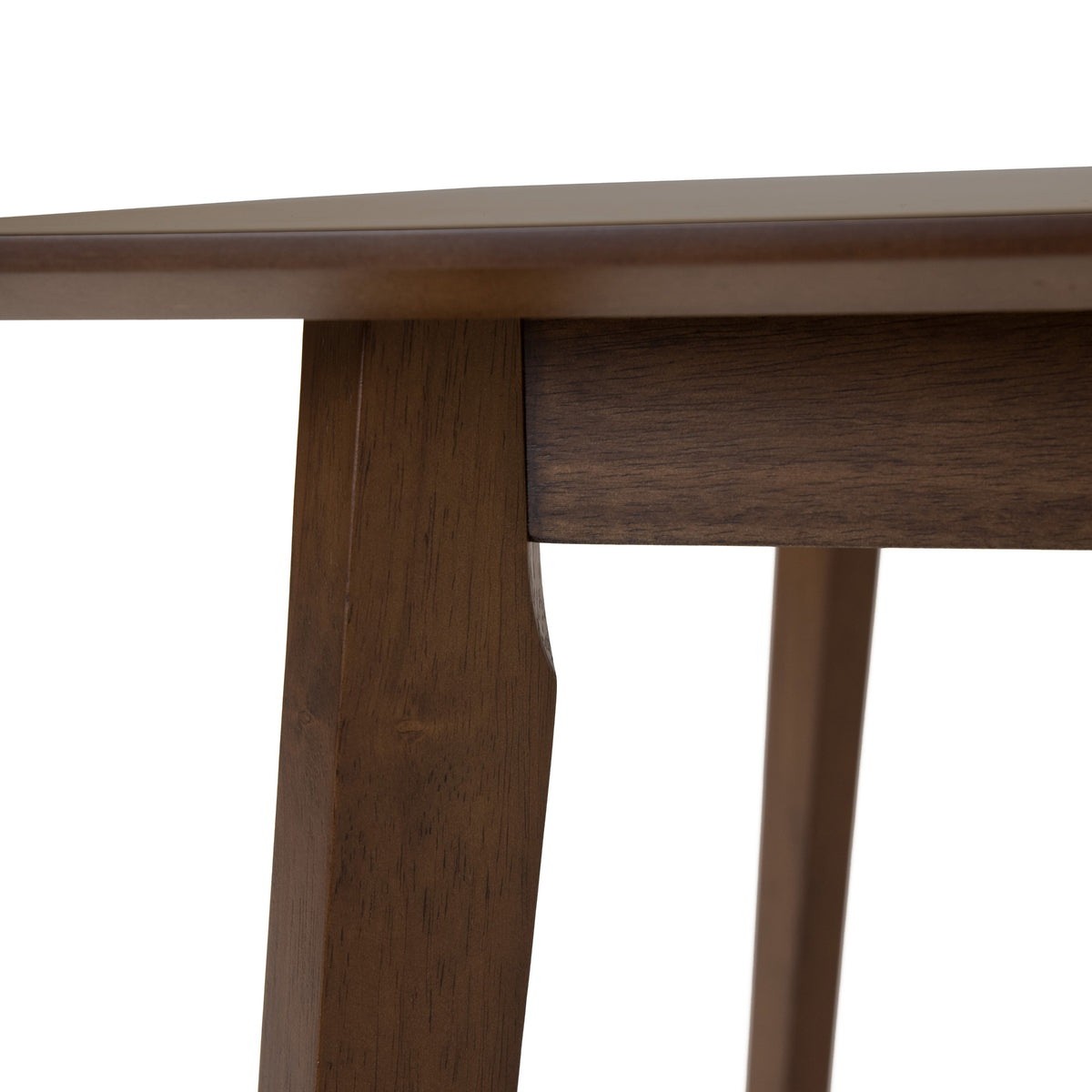 Castillo + Jordan - Modern Grey Fabric + Walnut 4-Piece Dining Set - original 4