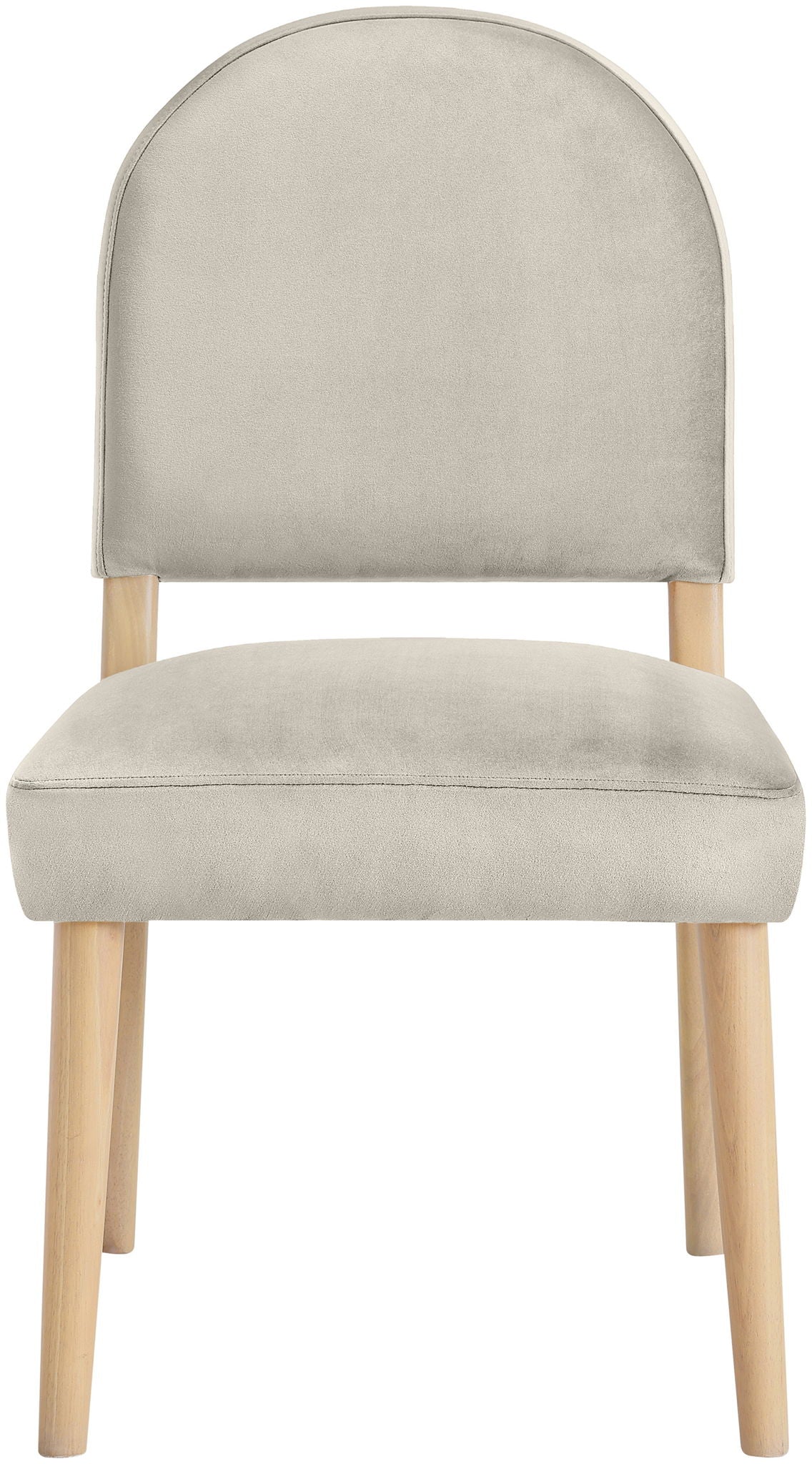 Varinelle - Velvet Dining Chair (Set of 2) - Natural Frame