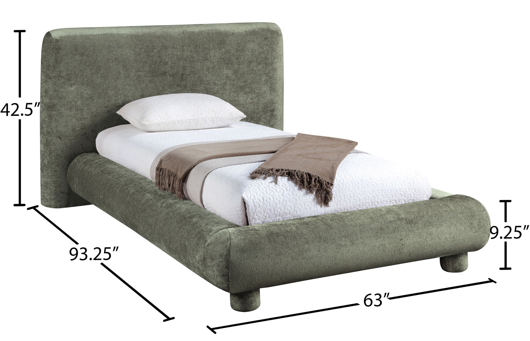Blair - Chenille Upholstered Bed