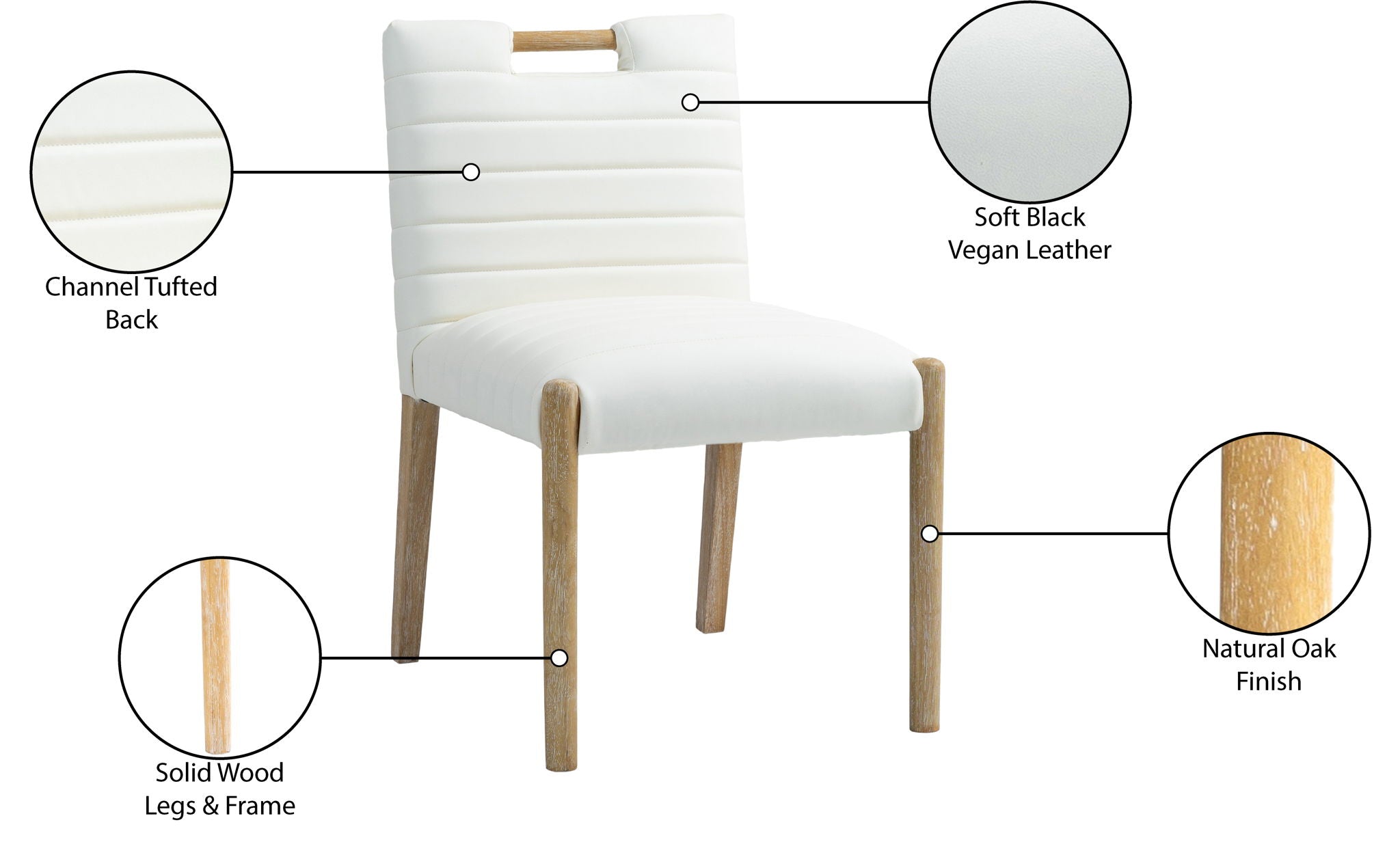 Aimee - Dining Side Chair (Set of 2) - Light Brown Legs