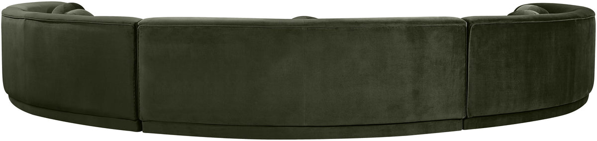 Avra - 192" Velvet Performance Fabric Upholstered Sectional