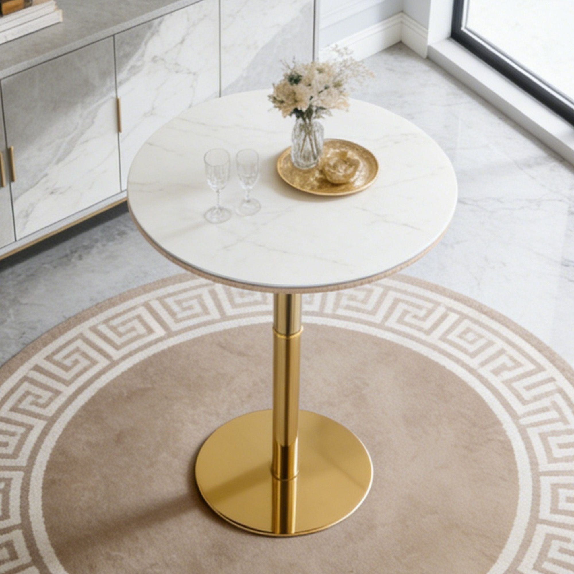 Contemporary Circular Bar Table