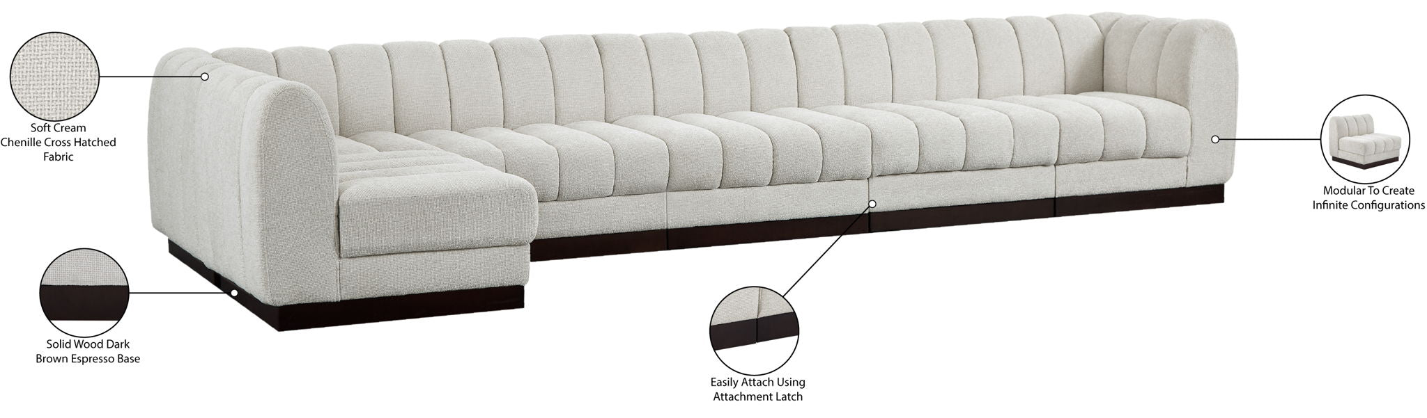 Quinn - 6 Piece Modular Sectional