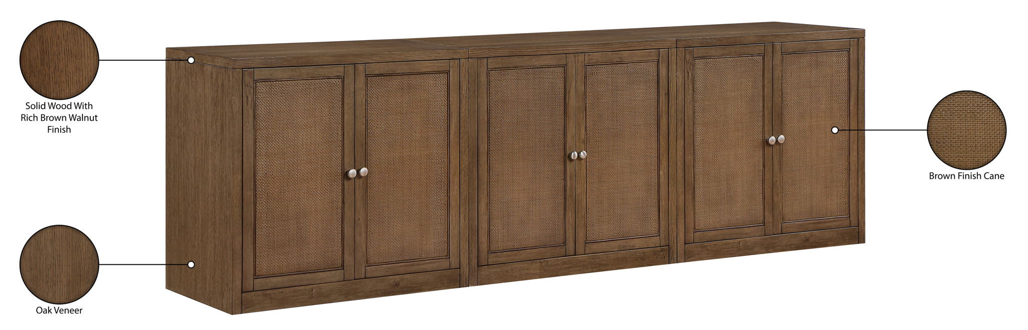Vero - Solid Wood And Oak Venee Sideboard/Buffet