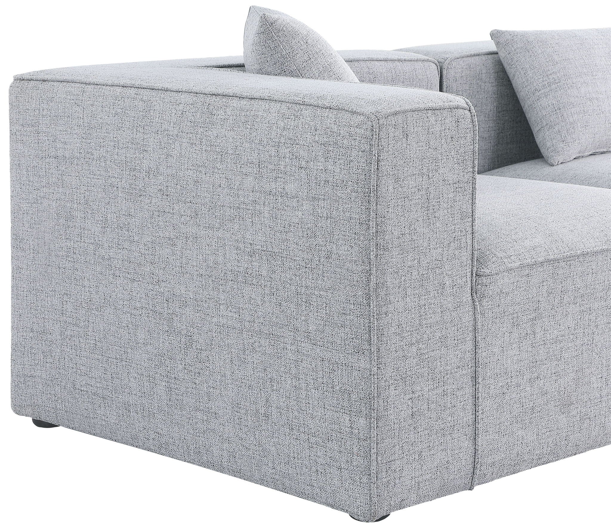 Cube - Linen 6 Piece Modular Double Chaise Sectional