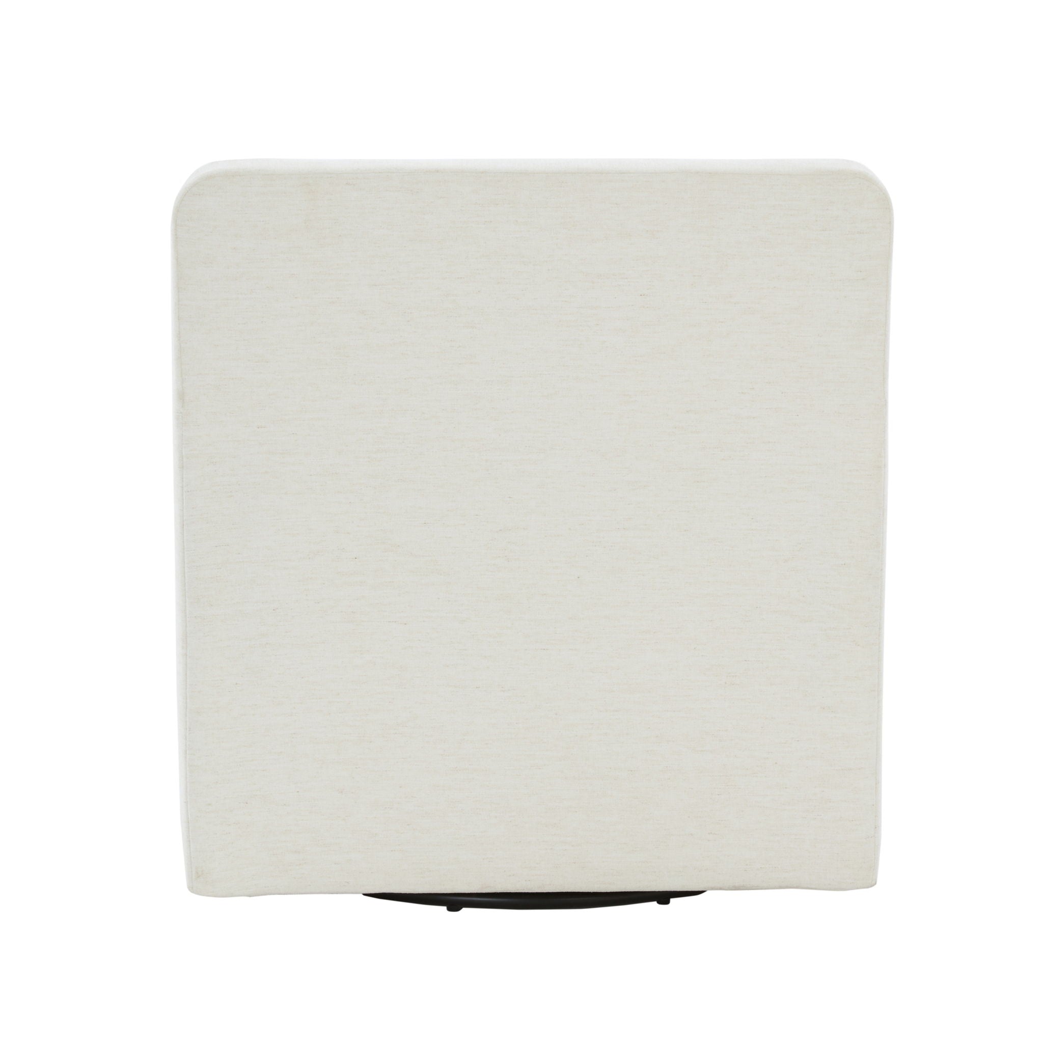 Tolland - Swivel Accent Chair With Antique Brass Nailhead Trim - Cream