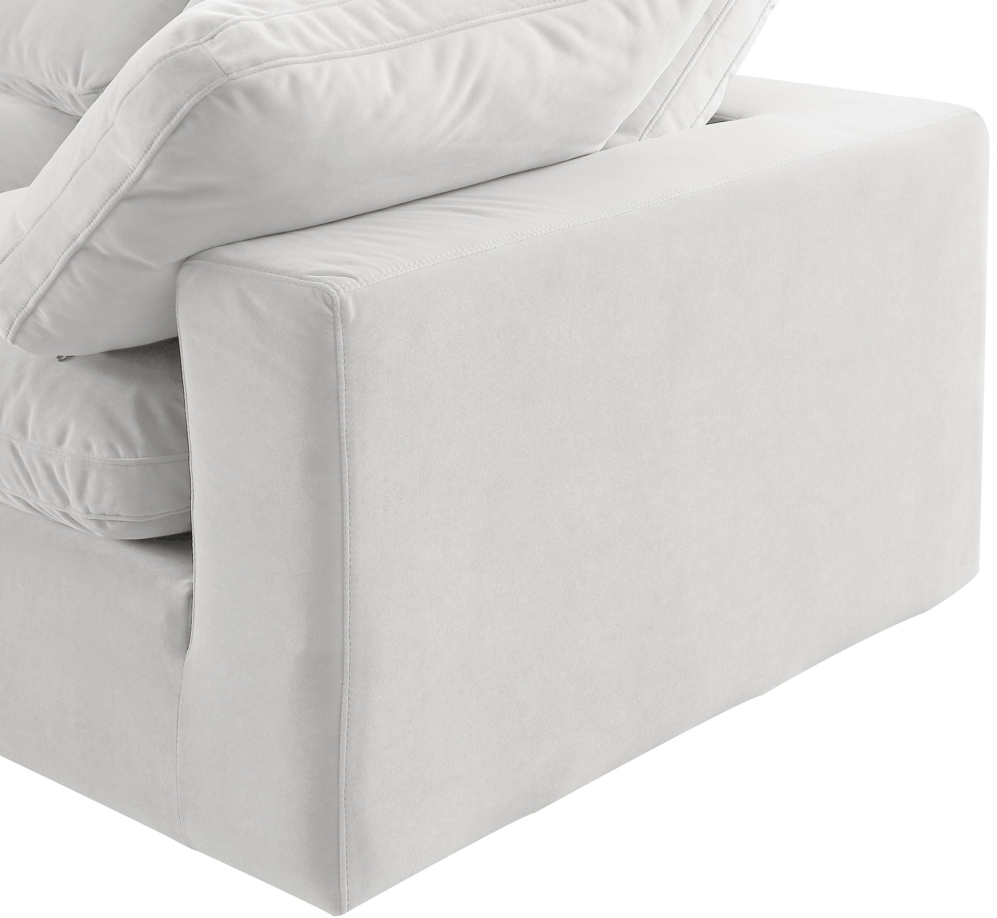 Comfy - 5 Piece Velvet Modular Sectional With Chaise
