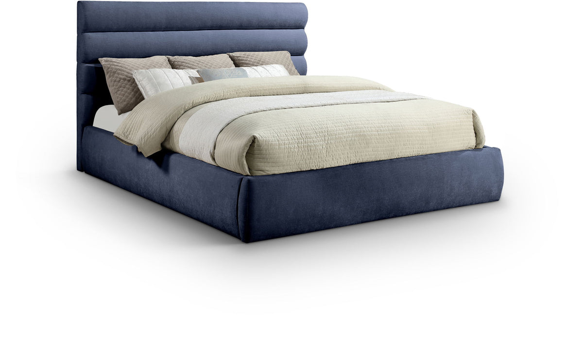 Adam - Chenille Fabric Bed With 52" Headboard