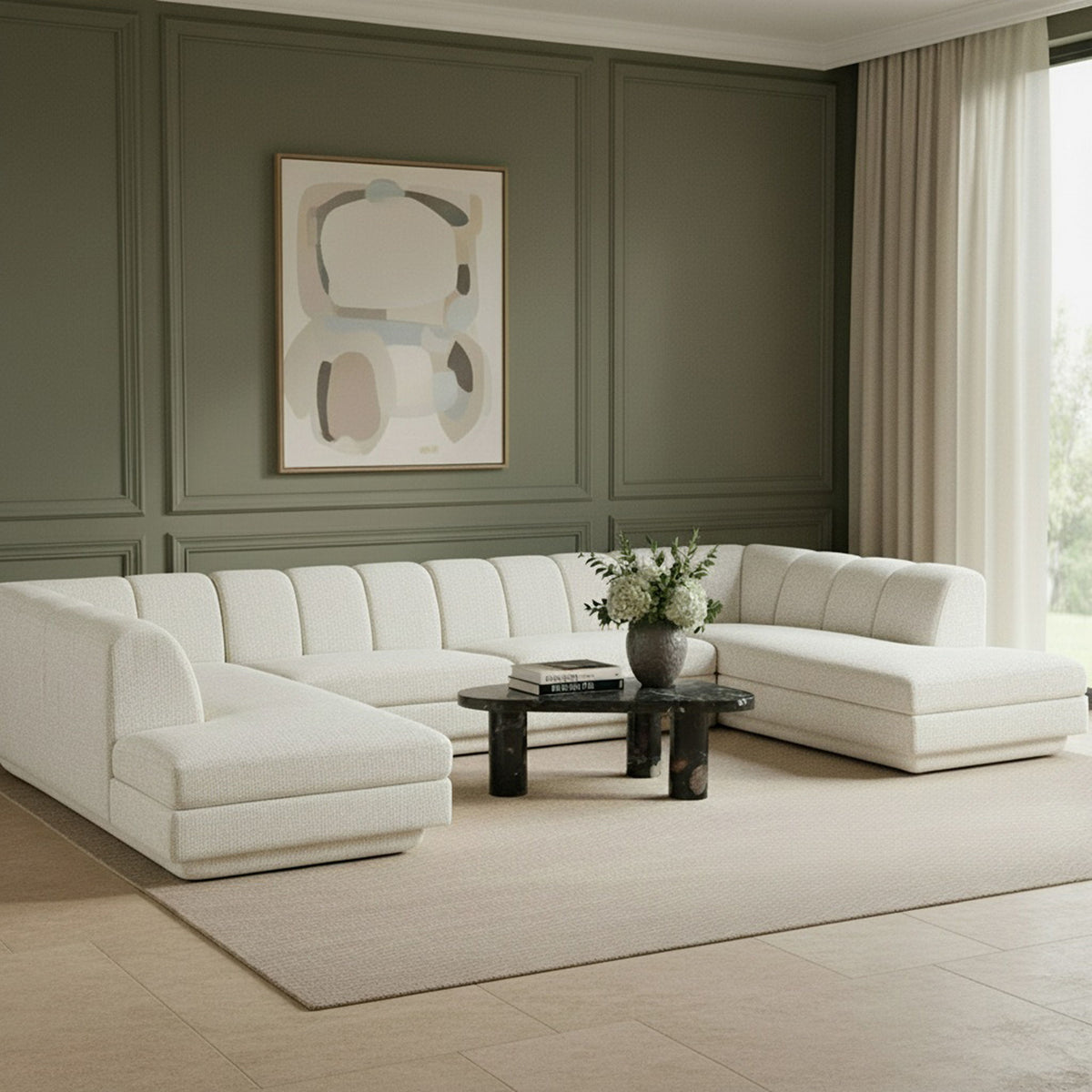 Modari - Sectional - Cream