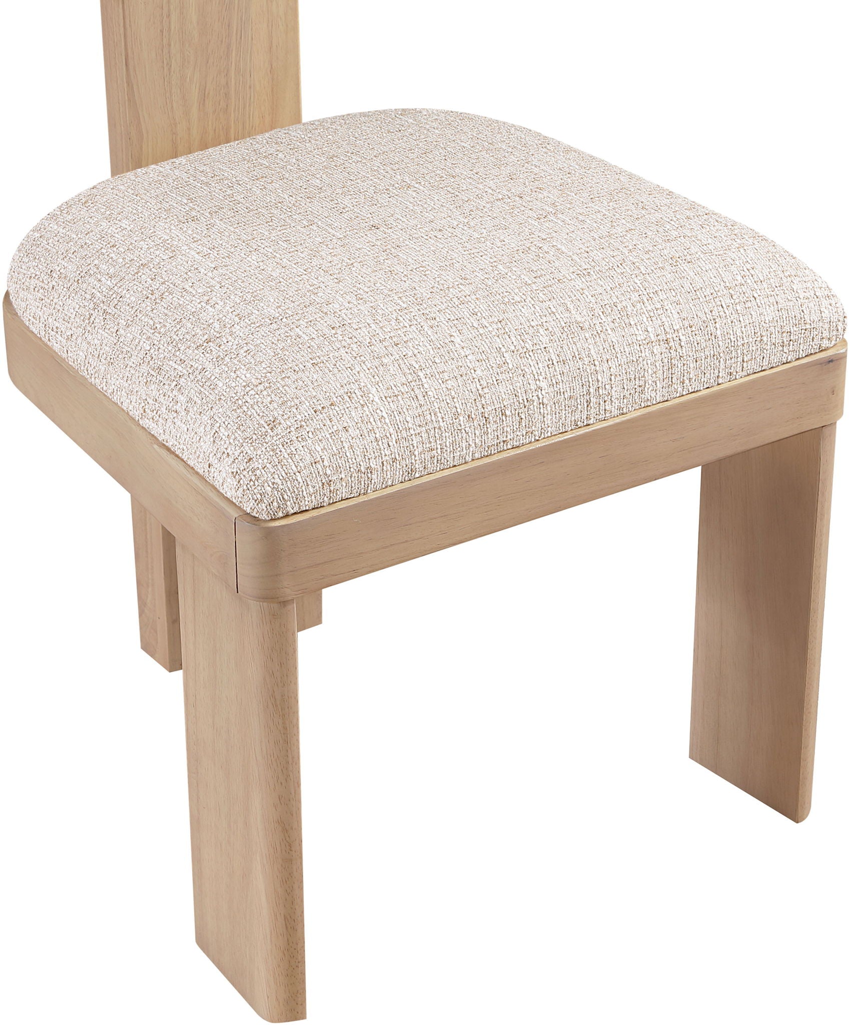 Timbra - Linen Textured Fabric Upholstered Dining Chair (Set of 2) - Natural Base