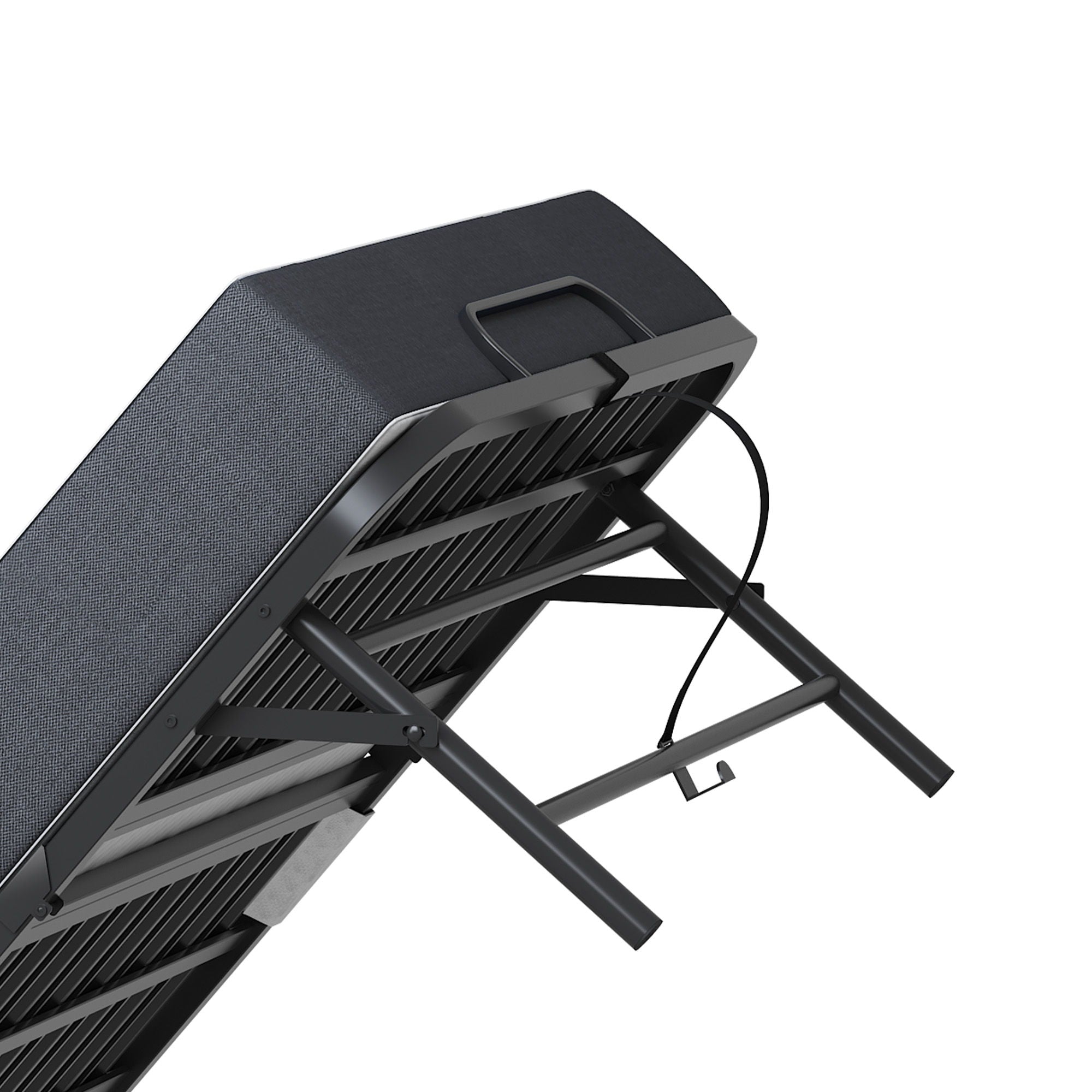 Twin Folding Bed With Memory Foam Mattress, Space Saving Rollaway Guest, On Wheels, Portable For Adults & Guests - Black