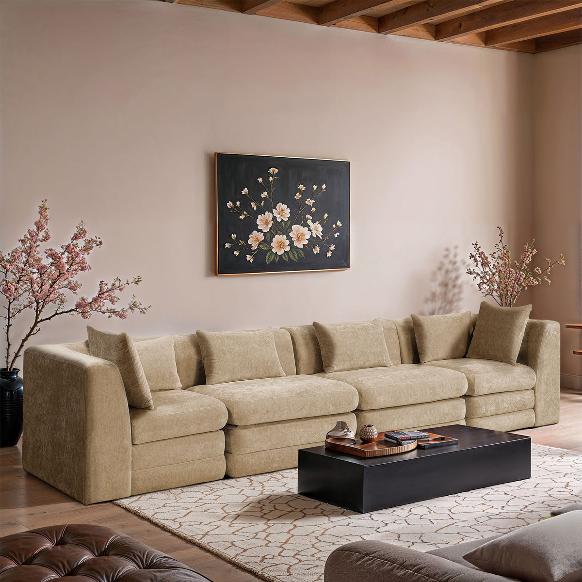 Stellar - 4 Piece Upholstered Modular Sectional