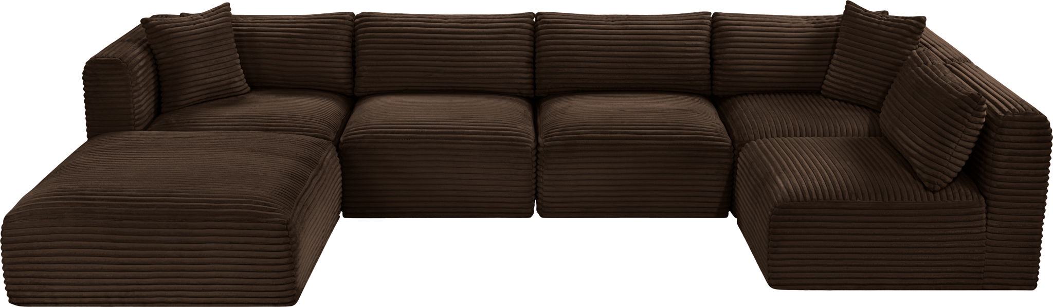 Shaggy - 6 Piece Modular U-Shaped Sectional