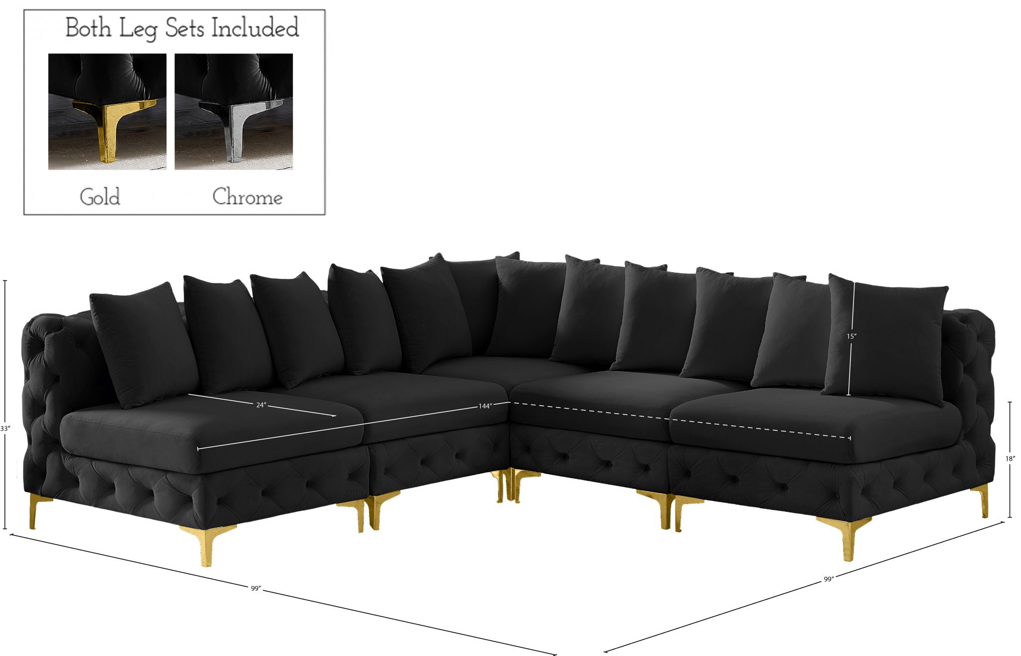 Tremblay - 5 Piece Modular Sectional