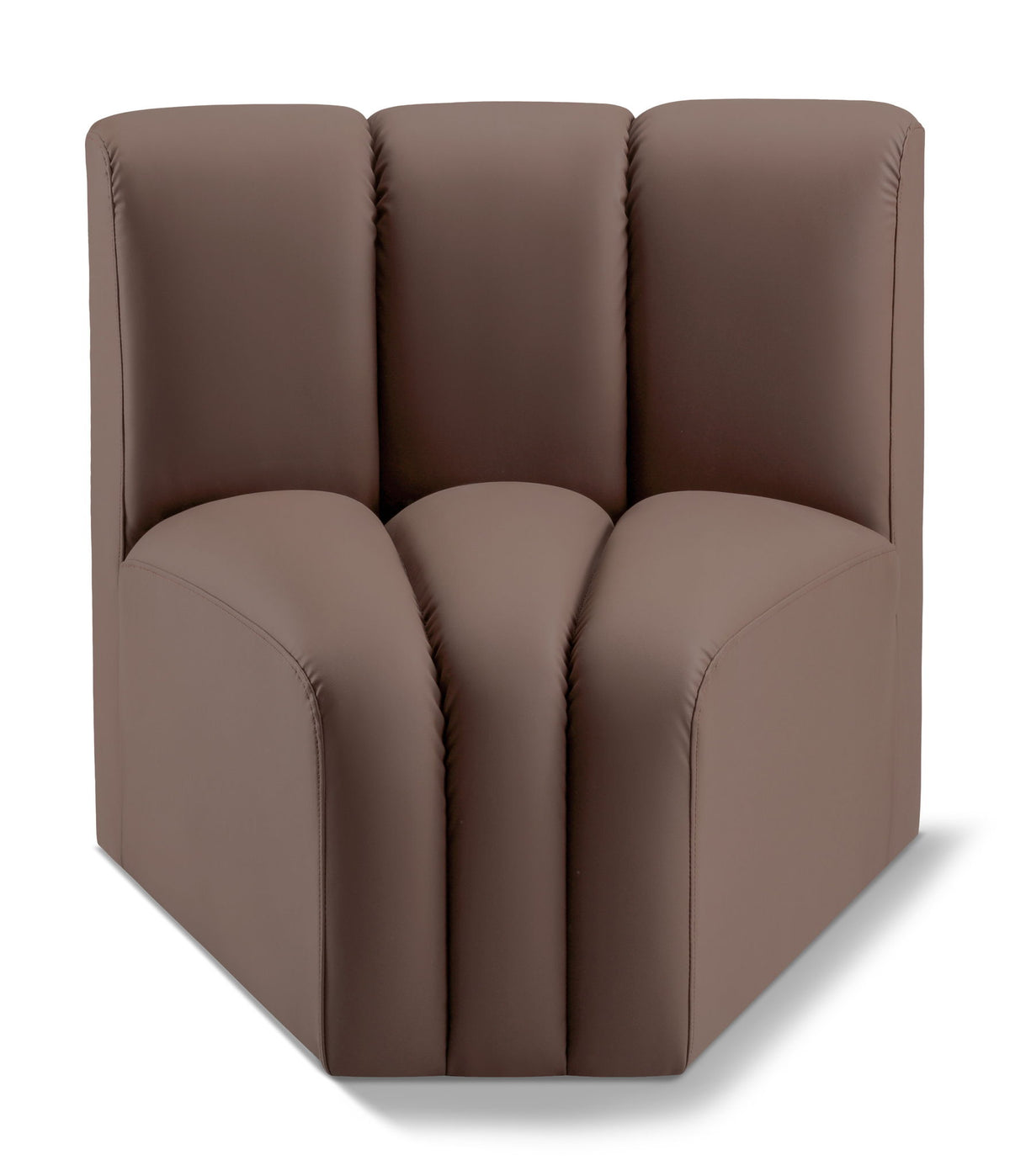 Arc - Faux Leather Curved Corner Chair