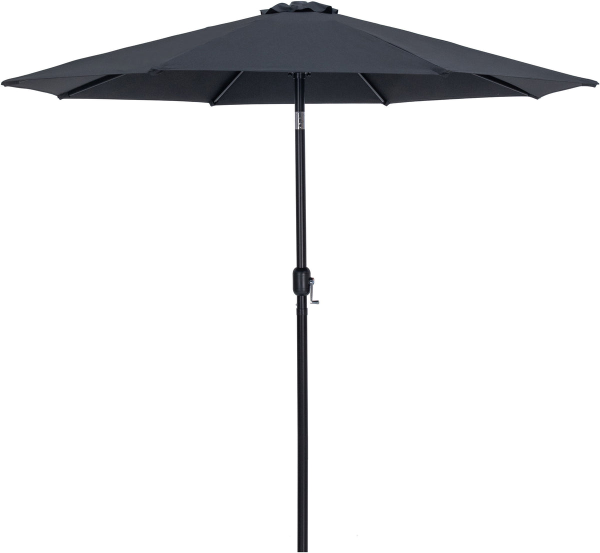 Fiji - Aluminum Patio Umbrella With Square Teak And Black Base