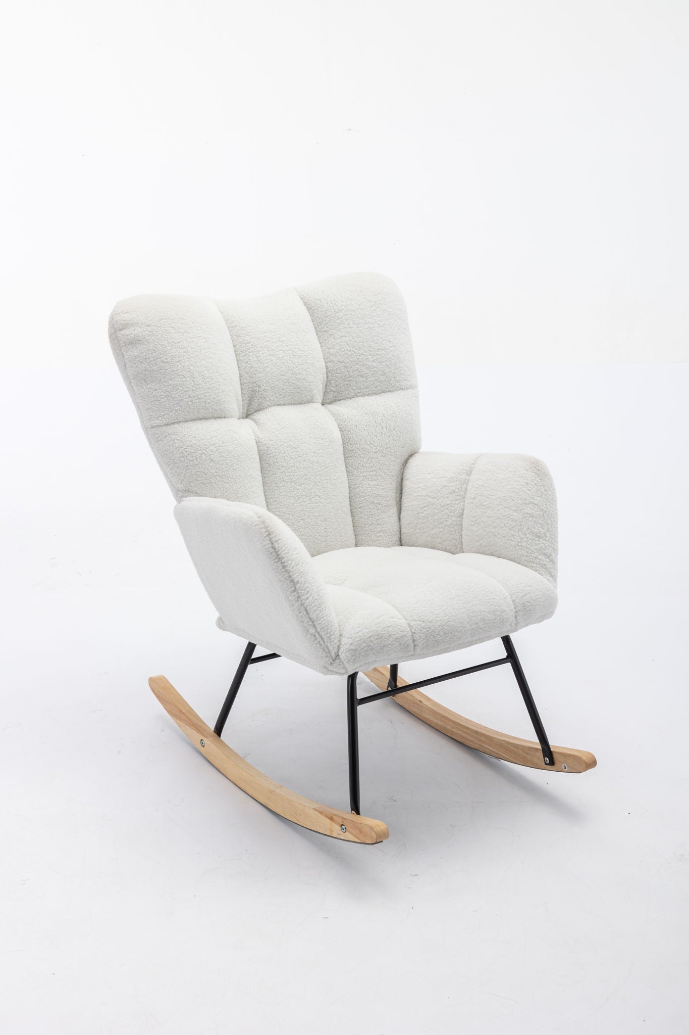 Rocking Gilder Chair For Living Room - Ivory