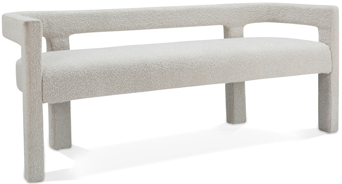 Athena - Boucle Fabric Bench