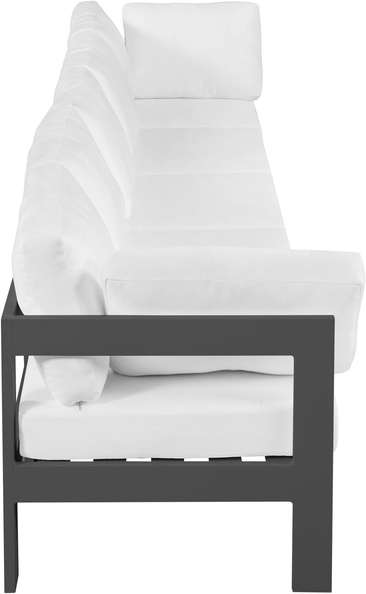 Nizuc - Outdoor Patio 5 Seat Modular Sofa With Gray Frame