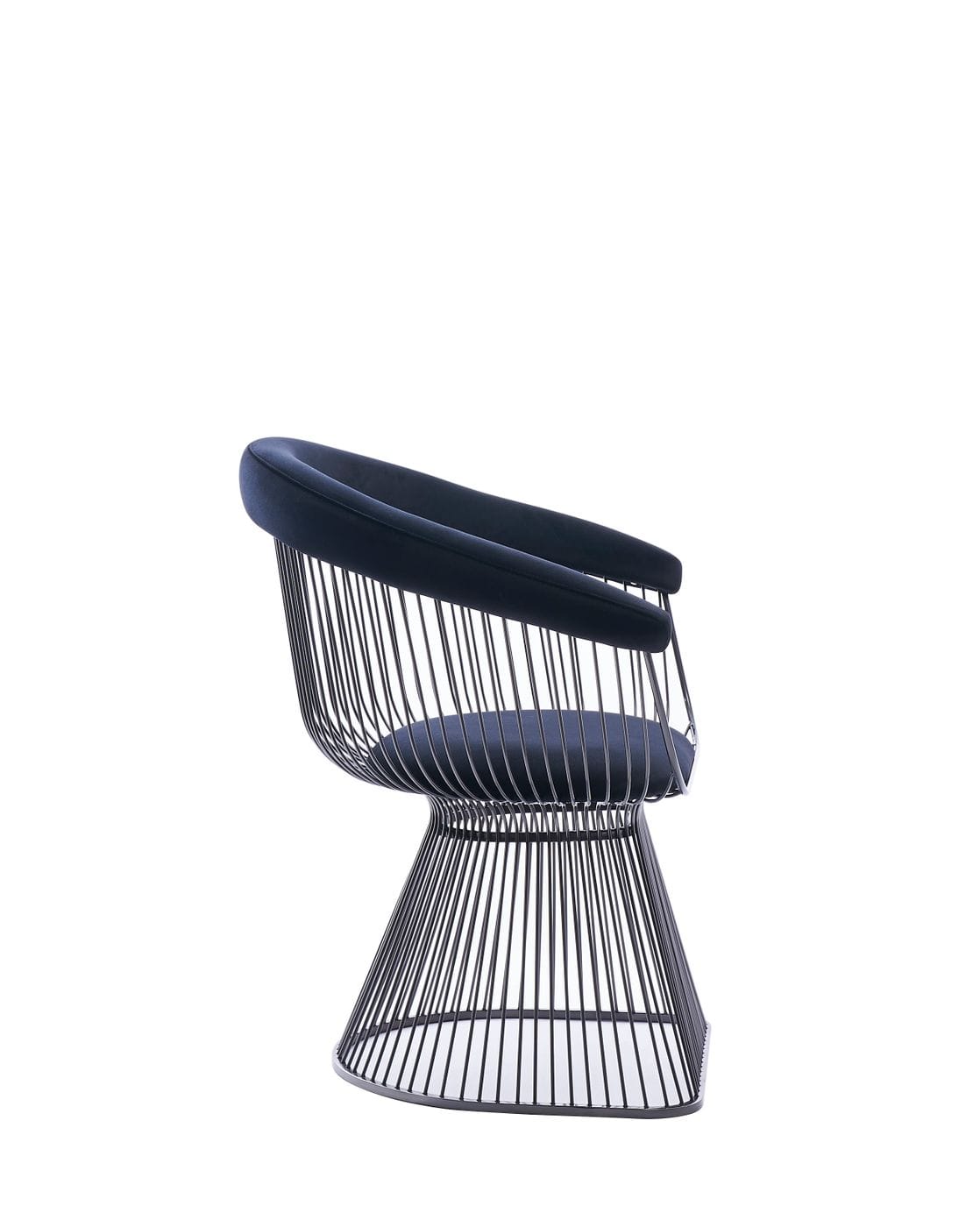 Chandler - Modern Black Velvet & Black Stainless Steel Dining Chair