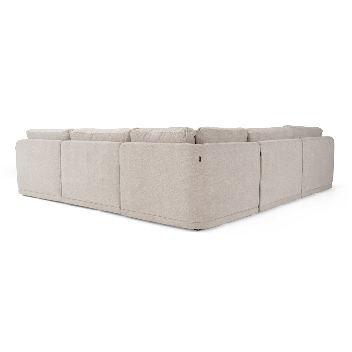 Chantry - Modern Grey Sand Fabric Sectional Sofa