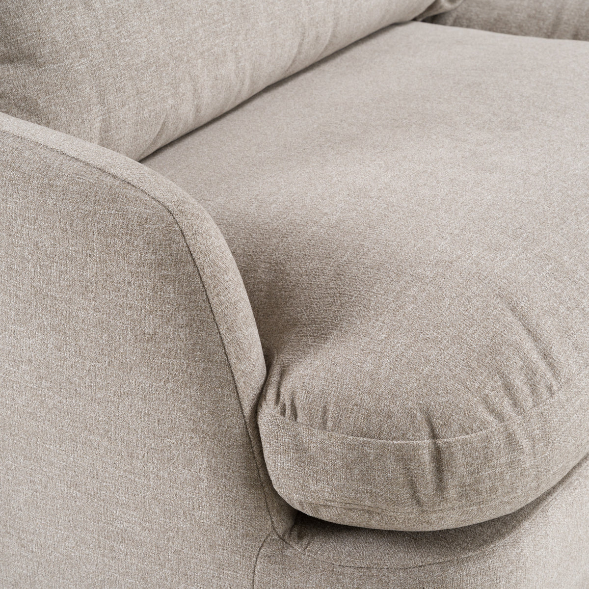 Chantry - Modern Grey Sand Fabric Sectional Sofa