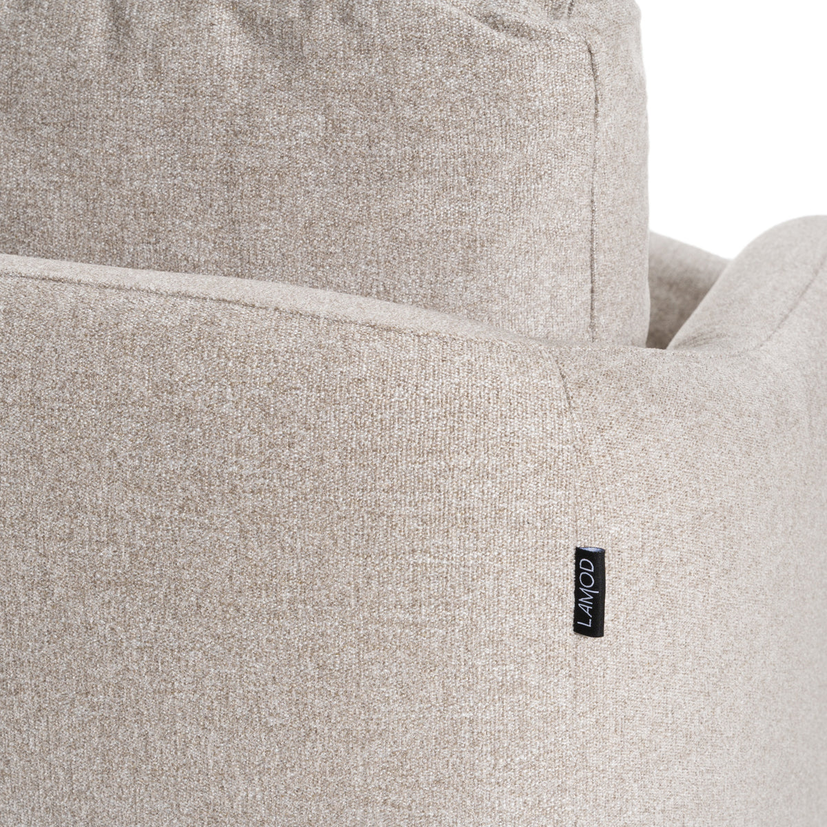 Chantry - Modern Grey Sand Fabric Sectional Sofa